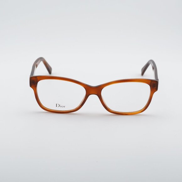 Dior LADYDIORO 2 0SX7 00 Eyeglasses Havana 53mm Rectangle Frame - Picture 3 of 10